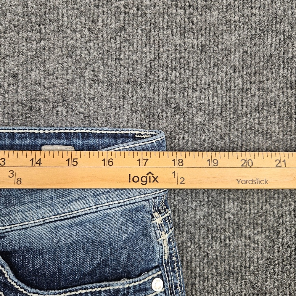 Buckle BKE Stella Bootcut Jeans Women's 31 Blue Dark Wash Stretch Mid Rise Denim - Picture 4 of 12